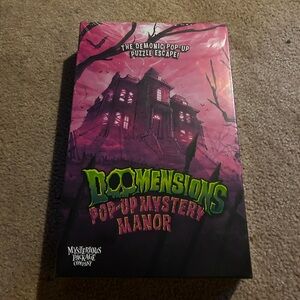 Doomensions Pop-Up Mystery Manor Escape Room Game, NWT, sealed